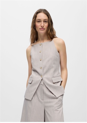 Ivalo sl waistcoat Morel Melange Object 